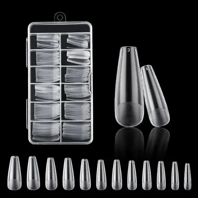 120Pcs Nails American Capsule Gel X Coffin