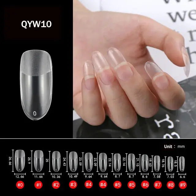 120Pcs Nails American Capsule Gel X Coffin