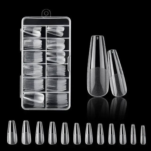 120Pcs Nails American Capsule Gel X Coffin