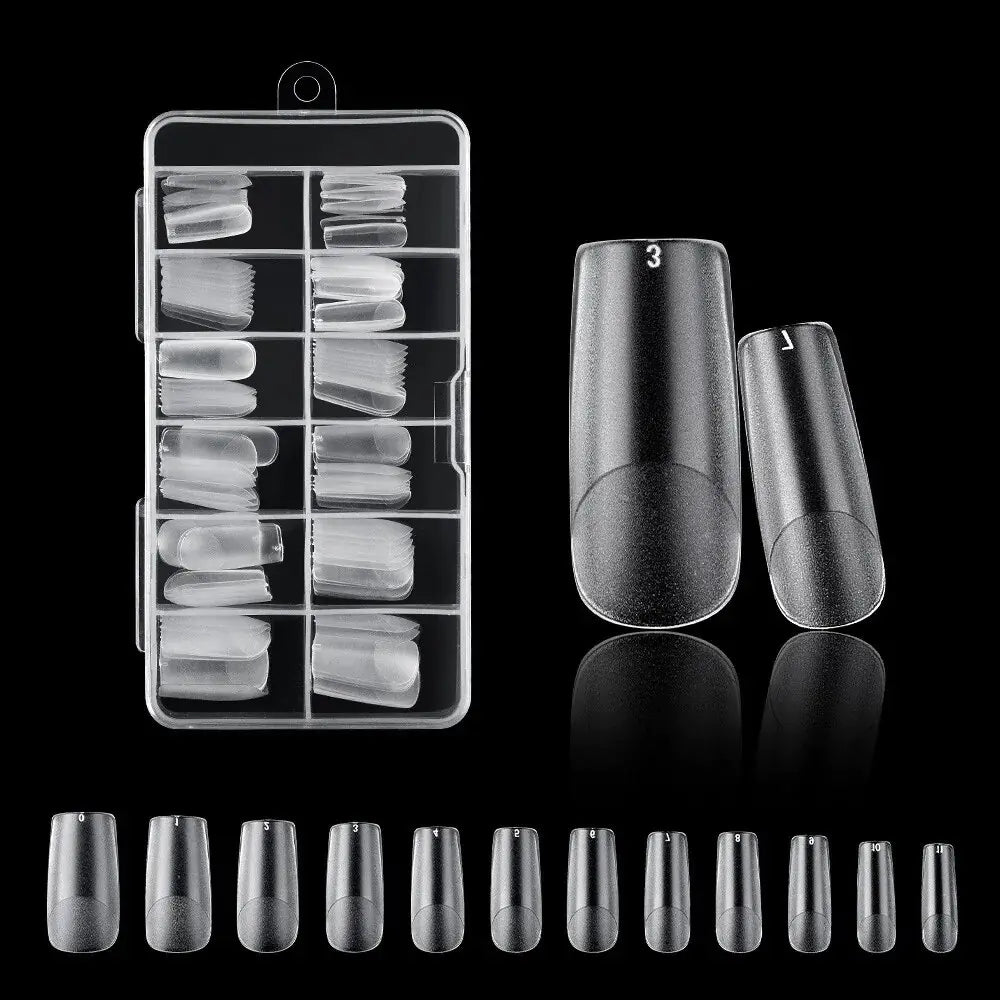 120Pcs Nails American Capsule Gel X Coffin