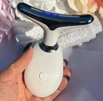 Beauty Facial Massager, Wavy Acne Microcurrent Facial Device Skin Firming