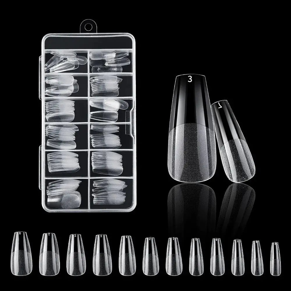120Pcs Nails American Capsule Gel X Coffin