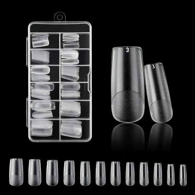 120Pcs Nails American Capsule Gel X Coffin