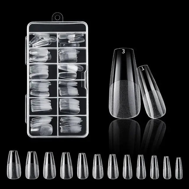 120Pcs Nails American Capsule Gel X Coffin