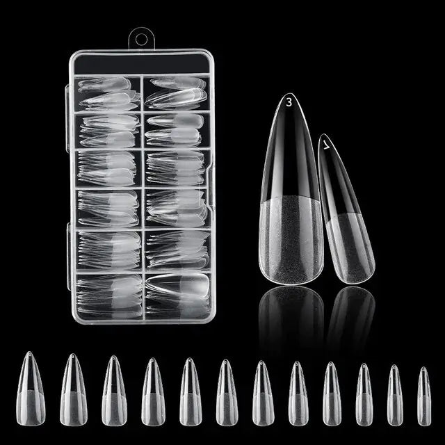 120Pcs Nails American Capsule Gel X Coffin